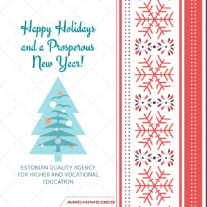 happy Holidays from Estonian Quality Agency for Higher and Vocational Education